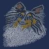 Sheltie Face (Tri Color) - Bling Rhinestone Dog Breed Bandana view 1