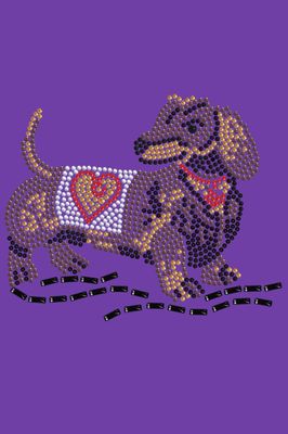 Dachshund # 1 - Bling Rhinestone Dog Breed Bandana