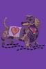 Dachshund # 1 - Bling Rhinestone Dog Breed Bandana view 1