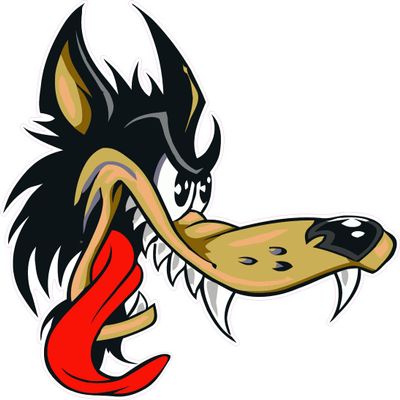 The Big Bad Wolf X Large 24 in. Decal