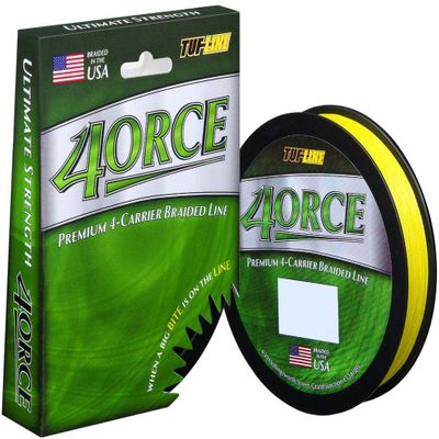 Tuf Line 4Orce 2,500 yd Fishing Line, 50 lb, Yellow