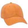OTTO 6 Panel Low Profile Garment Washed Pigment Dyed Baseball Cap - Pkn. Orange view 1