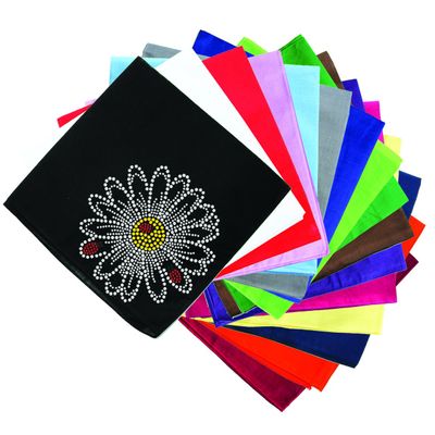 Dog in the Closet, Large Daisy with Lady Bugs - Rhinestone Dog Bandana - Choice of Color