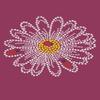 Dog in the Closet, Large Daisy with Lady Bugs - Rhinestone Dog Bandana - Choice of Color view 2