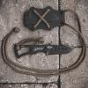 Southern Grind Vermin Neck Knife w/Drop Point Black Blade & Black Kydex Sheath view 3