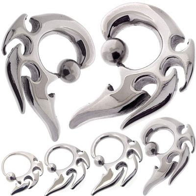 0 00 gauges Ear Plugs Flesh Tunnels Silicone Steel Screw Double Flare Stretching Taper 12 Gauge 12g 2mm