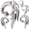 0 00 gauges Ear Plugs Flesh Tunnels Silicone Steel Screw Double Flare Stretching Taper 12 Gauge 12g 2mm view 2