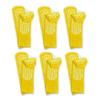 GBM Secure Step Double-Sided Tread Non Slip Safety Socks, 6 Pair (3X-Large, Yellow) view 1