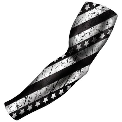 B-Driven Premium Pro-Fit Sports Compression Arm Sleeve (Single) Patriotic Designs Baseball Arm Sleeves - Men Women Youth