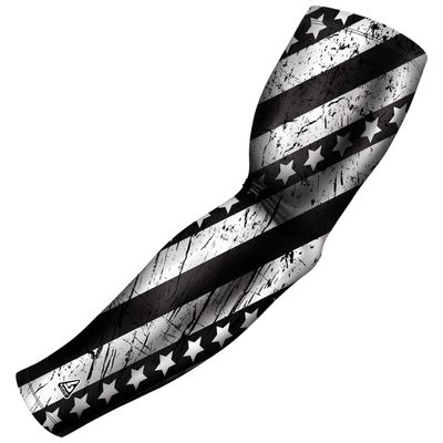 B-Driven Premium Pro-Fit Sports Compression Arm Sleeve (Single) Patriotic Designs Baseball Arm Sleeves - Men Women Youth
