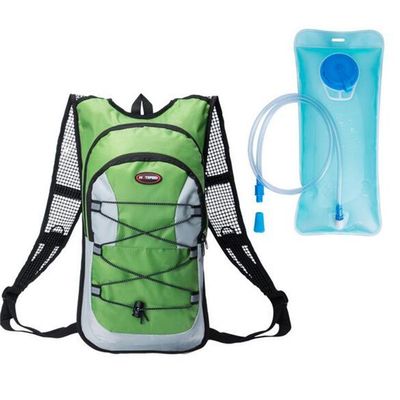Banner Bonnie Hydration Pack with 2.0L Backpack Water Bladder. Fits Men and Women. Great for Hiking - Running - Biking - Kids 10 Colors 2 Styles (Green-1)