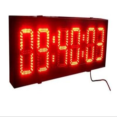 GOODRELIISH Double Sided LED Race Timing Clock Door Open Mantainence Design IP64 Cabinet 8" high character large LED Race Timing Clock