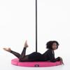 LUPIT POLE Premium Dance Mat - Foldable Crash Mat with High-Grade EPE Foam Padding + Water Resistant Elastic Leather Cover - Protective Fall Safety Cushion for Pole Dancing (Pink, 3.14") view 1