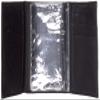 NCAA North Carolina Tar Heels Tri-Fold Leather Wallet, Black view 4