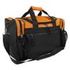 DALIX 17" Duffle Bag Dual Front Mesh Pockets in Orange view 1