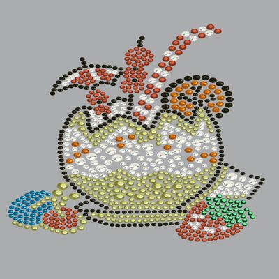 Coconut Tropical Drink - Bling Rhinestone Cocktail Dog Bandana