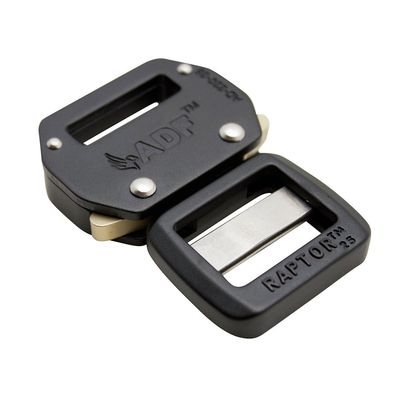 ADF Raptor Aluminum Quick Release 1" Buckle, Tactical, Military, Black (AD-220-25-BLK)