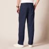 Amazon Essentials Men's Classic-Fit Wrinkle-Resistant Pleated Chino Pant, Navy, 36W x 32L view 2