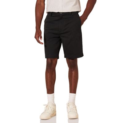 Amazon Essentials Men's Classic-Fit 9" Chino Short, Black, 38