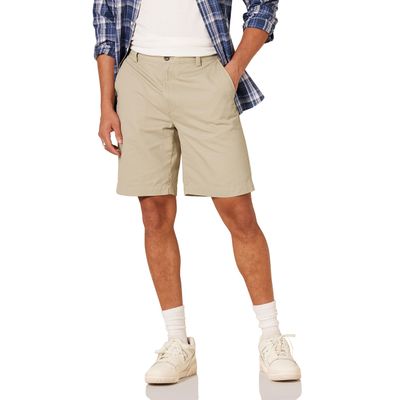 Amazon Essentials Men's Classic-Fit 9" Chino Shorts, Khaki, 44