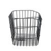 Sentan Industry SSK-C430 Bicycle Front Basket with Bottom Rail Wire with Mounting Bracket, Black Metal view 3