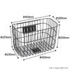 Sentan Industry SSK-C430 Bicycle Front Basket with Bottom Rail Wire with Mounting Bracket, Black Metal view 4
