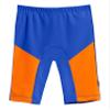 Made in USA Baby Boys and Girls SPF50+ Swim Jammer Swimming Shorts Swim Bottoms Briefs with Sun Protection SPF for Beach Pool or Play, Royal w/Orange, 12/18m view 1