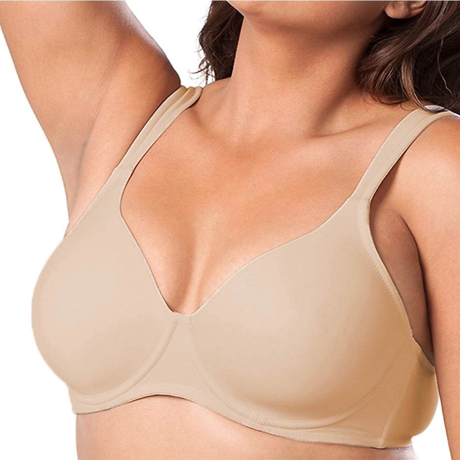 Leading Lady Women's Plus Size Underwire Padded T-Shirt Bra, Nude, 36F