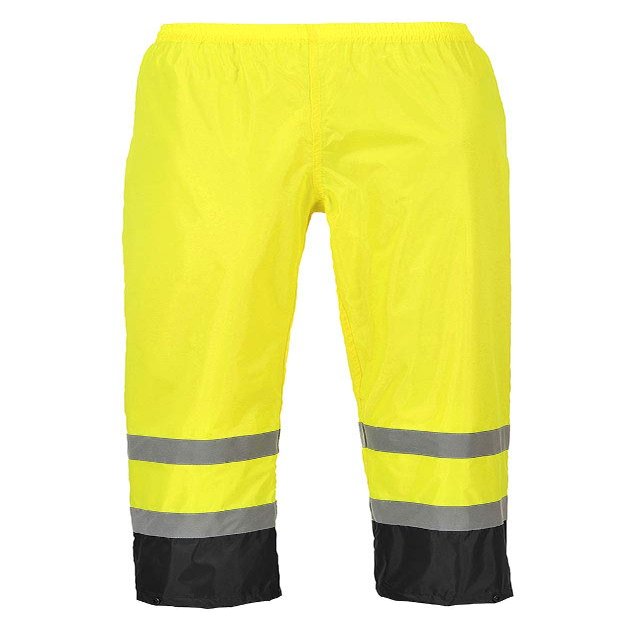 Portwest H444 Hi-Vis Classic Contrast Work Pants Reflective Waterproof Rain ANSI E