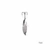 10pcs 1oz (28gr.) Fishing Kast Spoon with a Treble Hook Fish Chrome Jig Bait Lures Holographic Laser Silver Tape Kast Master Style Champ Spoons - Fish WOW! view 4