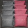 8 All Weather Waterproof Cornhole Bags Pick Your 2 Colors Resin Fill 23 (Black/Maroon)