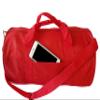 ImpecGear Round Duffel Team Sports Equipment Bags, Travel Gym Fitness Bag. (Red) Small, Medium view 1