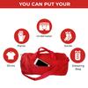 ImpecGear Round Duffel Team Sports Equipment Bags, Travel Gym Fitness Bag. (Red) Small, Medium view 3
