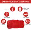 ImpecGear Round Duffel Team Sports Equipment Bags, Travel Gym Fitness Bag. (Red) Small, Medium view 4