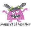 Dog in the Closet, Mommy's Lil Monster (Pink) - Rhinestone Dog Bandana - Choice of Color view 2
