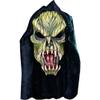 Loftus International Trick or Treat Classic Zagone Fang Face Full Head Mask Green Black One-Size Novelty Item view 1