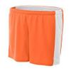 A4 NW5284 - Ladies Reversible Moisture Management Shorts Orange/White