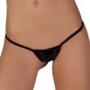 ETAOLINE Women's Low Rise Micro Back G-string Thong Panty Underwear Black view 2