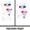 Cool Jam Pro Pool Basketball Goal Hoop Net | Includes 2 Basketballs | Adjustable Heights | Hard Molded Backboard | Sturdy & Stable Weighted Base | Make Your Swimming Pool The Neighborhood Arena view 3
