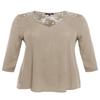 Awesome21 Flowy 3/4 Sleeve Bohemian Lace Top Desert Size M view 1