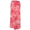 Made By Johnny WB1058 Womens Tie Dye Fold Over Maxi Skirt XXL Coral view 1