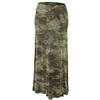 Made By Johnny WB1058 Womens Tie Dye Fold Over Maxi Skirt XXL Olive view 1
