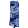 Made By Johnny WB1058 Womens Tie Dye Fold Over Maxi Skirt S Navy view 1