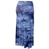 Made By Johnny WB1058 Womens Tie Dye Fold Over Maxi Skirt S Navy view 2