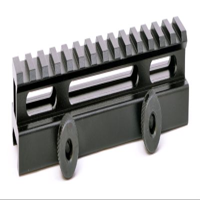 Hammers 0.75" 3/4 Inch Riser Scope Mount Picatinny Rail with 14 Ring Slots and Large Diamond Knurled Thumb Screw Nuts