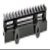 Hammers 0.75" 3/4 Inch Riser Scope Mount Picatinny Rail with 14 Ring Slots and Large Diamond Knurled Thumb Screw Nuts view 1