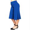 WB876 Womens Knit Culottes Pants XXXXXL Royal_Brite view 1