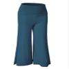 Lock and Love WB876 Womens Knit Culottes Pants XXXXXL Teal view 3