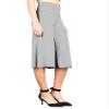 WB876 Womens Knit Culottes Pants XXL HEATHER_GREY view 2