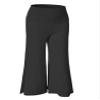 WB876 Womens Knit Culottes Pants XXXXL BLACK view 3